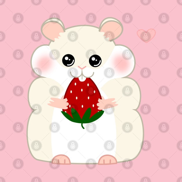 Kawaii Chubby Hamster by Megan Noble