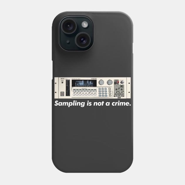 Sampling Is Not A Crime /\/\/  Akai S1000 Sampler Phone Case by DankFutura