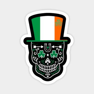 Irish st Patrick's day Irish Sugar Skull Magnet