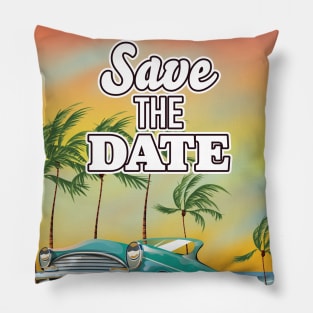 Save the Date Classic car Pillow