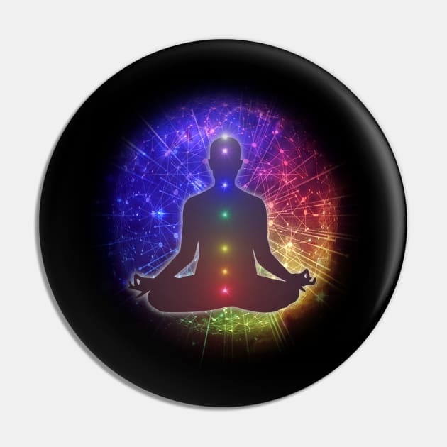 Energy Flow Radiance Chakra Meditation Pin by Bluepress