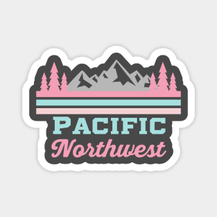 Pacific Northwest - pink tones Magnet