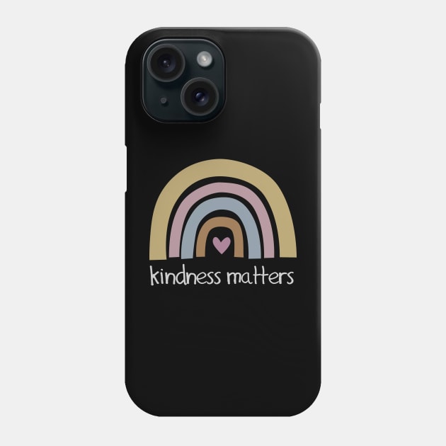 Boho Kindness Matters Phone Case by PilekArtCoID