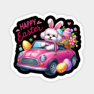 Maltipoo Easter Bunny Magnet