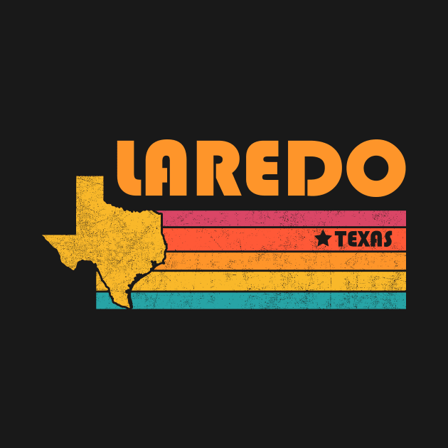 Laredo Texas Vintage Distressed Souvenir by NickDezArts