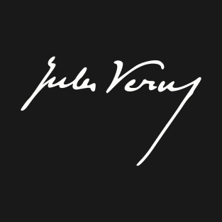 Sci-Fi Visionary - Jules Gabriel Verne Signature 2 T-Shirt