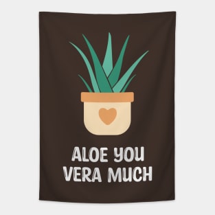 Cute aloe vera aloe you vera much Tapestry