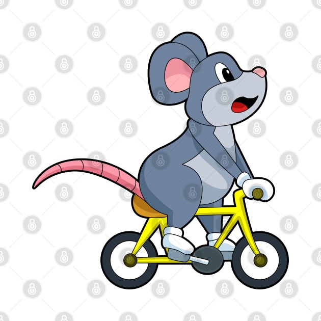 Mouse with Bicycle by Markus Schnabel