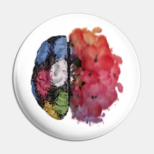 brain flowers Pin