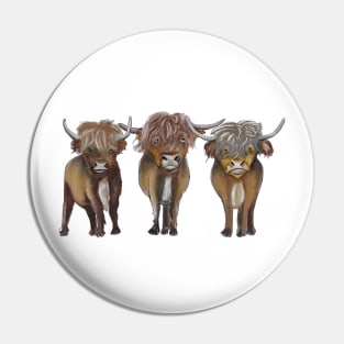 Scottish Highland cattle Pin