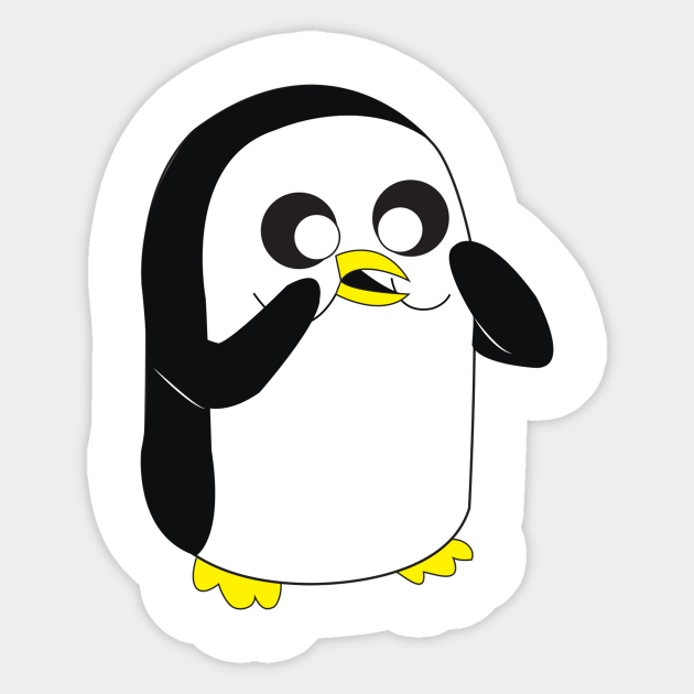 Penguin cartoon - Adventure Time - Sticker | TeePublic Penguin cartoon - Adventure Time - Sticker | TeePublic