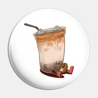 Iced Coffee Milk Pin