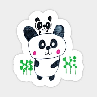 Panda Portrait Magnet