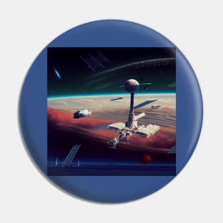 Interplanetary Spaceport Pin