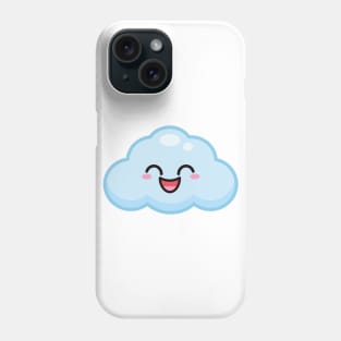 CUTE KAWAII CLOUD ANIME WEATHER KAOMOJI EMOTICON CARTOON Phone Case