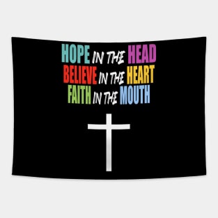 HOPE BELIEVE FAITH Tapestry