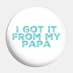 I Got It From My Papa Pin