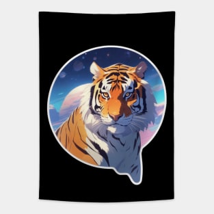 Beautiful cosmic Tiger art Tapestry