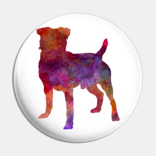 German Hunting Terrier in watercolor Pin