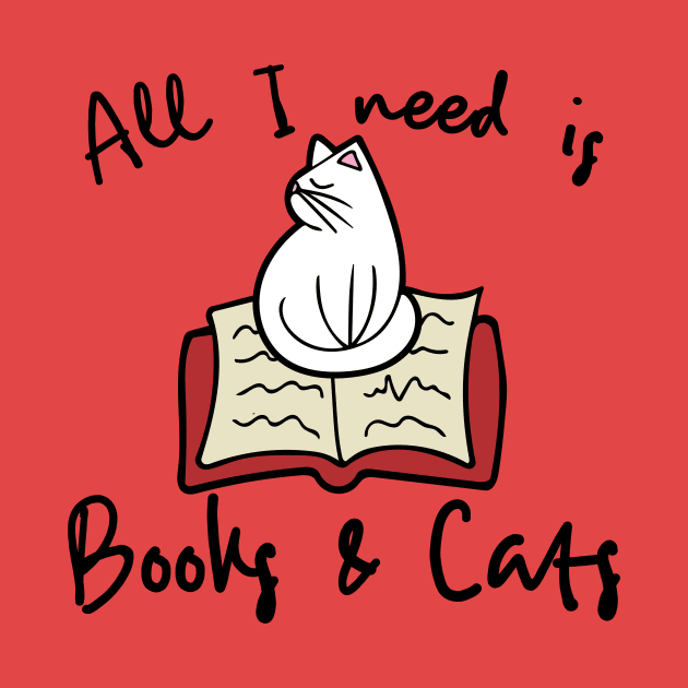 All i need is books and a cat by bubbsnugg