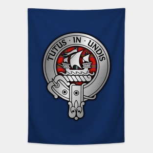 Clan Wood Crest & Tartan Tapestry