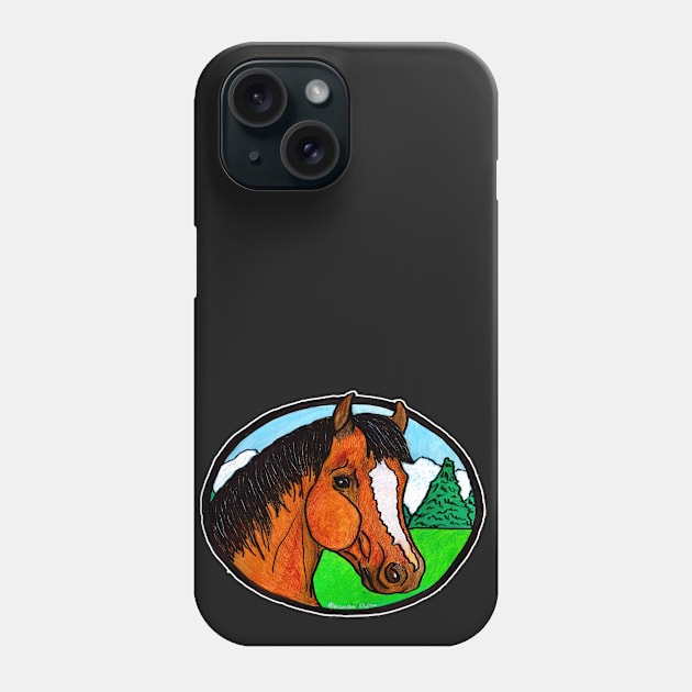 Bay horse Phone Case by Shyflyer