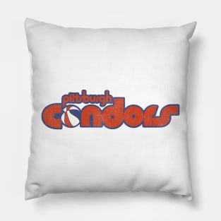 Retro Defunct Pittsburgh Condors Basketball Pillow