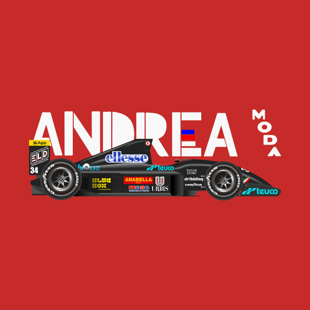 Andrea Moda F1 Illustration by Burro Wheel