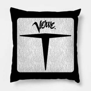 White Verve Records 1956 Square Pillow