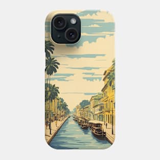 Manaus Brazil Vintage Tourism Travel Poster Art Phone Case