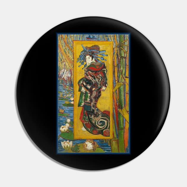 Courtesan Van Gogh Japanese Art Impressionist Painting Japan Pin by twizzler3b