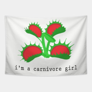 i'm a carnivore girl Tapestry