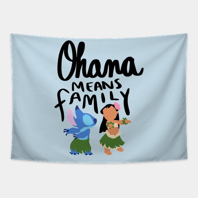 Ohana Tapestry by Courtneychurmsdesigns