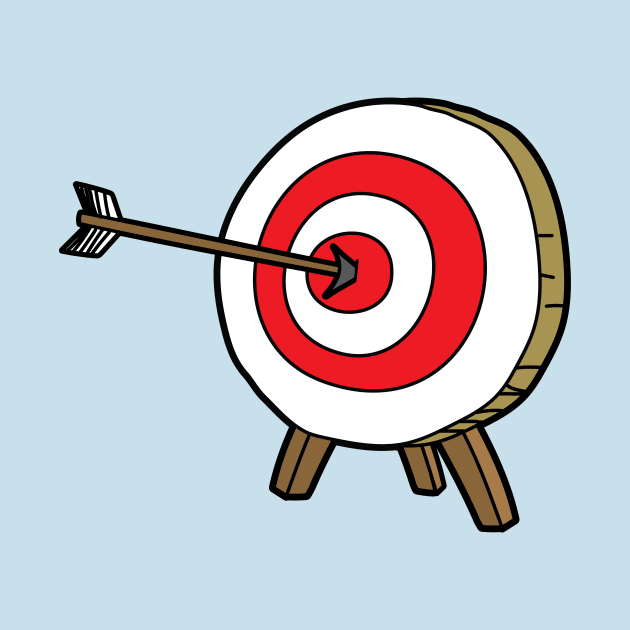 Archery target and arrow by Cathalo