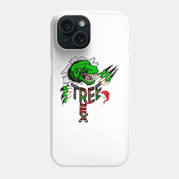 TREE REX - BUFFALO CHRISTMAS Phone Case by O.M design