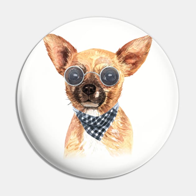 Cute Chihuahua dog- watercolor painting Pin by roykhensin