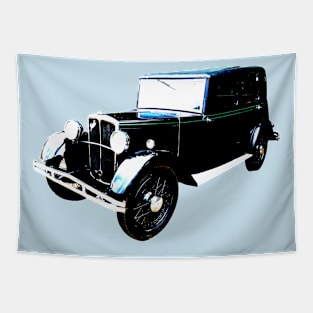 Jowett Kestrel 1930s classic car monoblock high contrast Tapestry