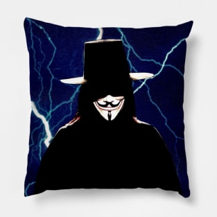 Anonymous Hacker V for Vendetta Guy Fawkes Pillow