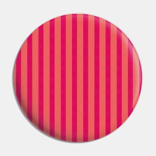 Pink and Peach Stripe Pattern Pin