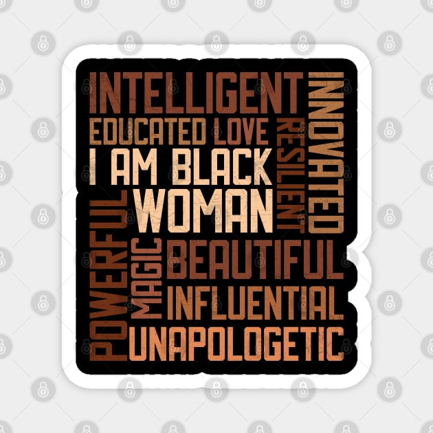 Intelligent Black Woman Magnet by UrbanLifeApparel