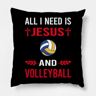 I Need Jesus And Volleyball Pillow