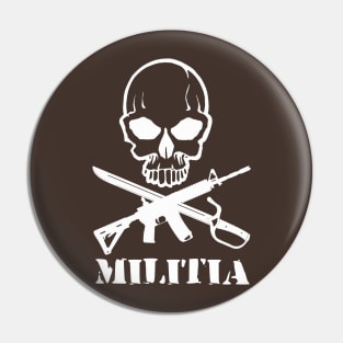 Militia (white) Pin