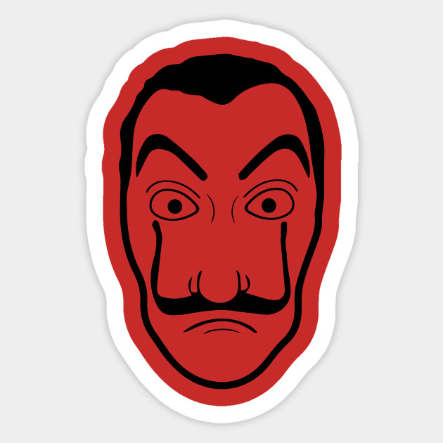 Salvador Dali Mask Salvador Dali Sticker Teepublic