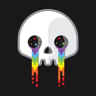 RAINBOW TEARS SKULL Tee by Bear & Seal T-Shirt