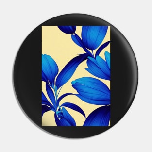 Beautiful Blue Floral pattern, for all those who love flowers #68 Pin