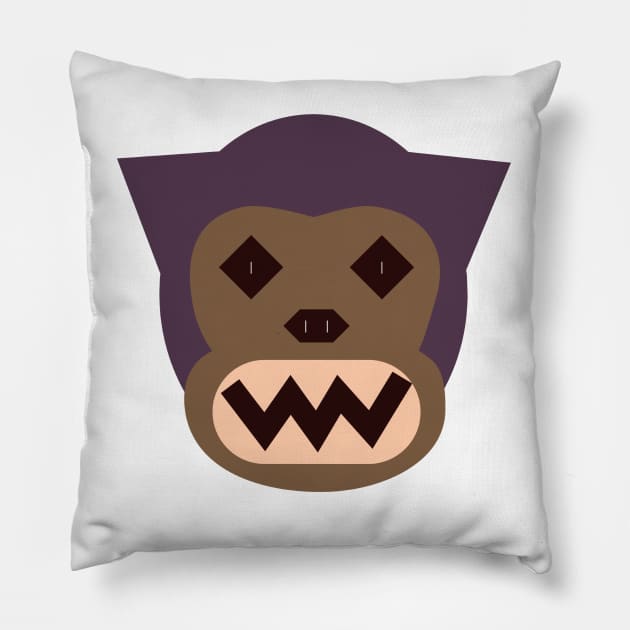 Monkey Trool Sea Pillow by RedPOD