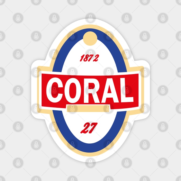 Madeira Island - Rotulo da cerveja Coral / Coral beer label Magnet by Donaby