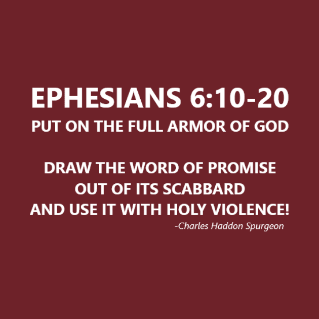 Ephesians 6:10 Full Armor of God by Isaiah 5:20 Tees