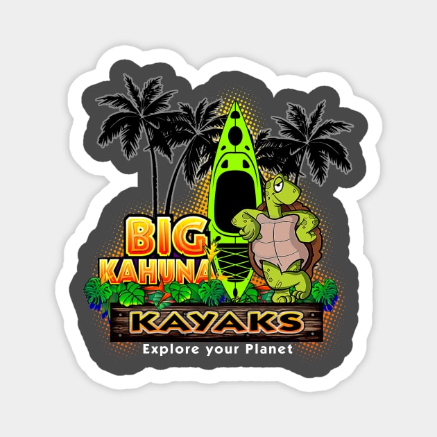 Kahuna Kayaks Magnet by Digitanim8tor