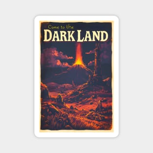 Come to the Dark Land - Vintage Travel Poster - Fantasy Magnet